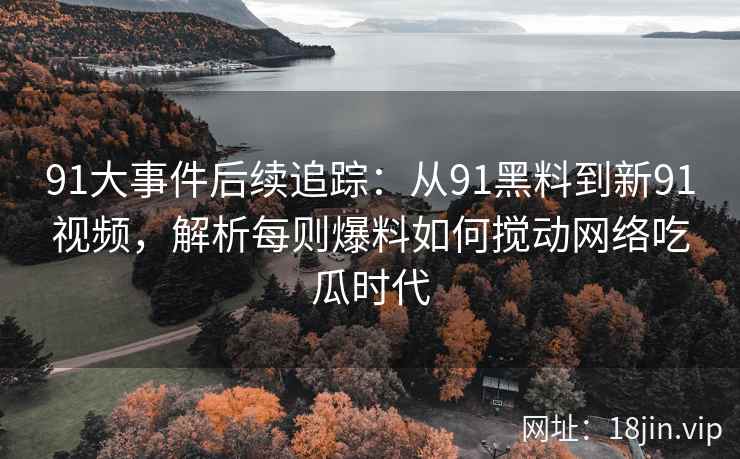 91大事件后续追踪：从91黑料到新91视频，解析每则爆料如何搅动网络吃瓜时代